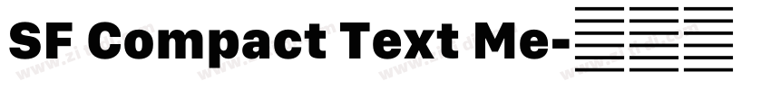 SF Compact Text Me字体转换